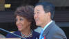 Gardena Mayor Paul Tanaka and Congresswoman Maxine Waters at Gardena Veterans Day 2013