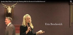 Gardena "Black Water" Community Meeting with Erin Brockovich and investigator Bob Bowcock